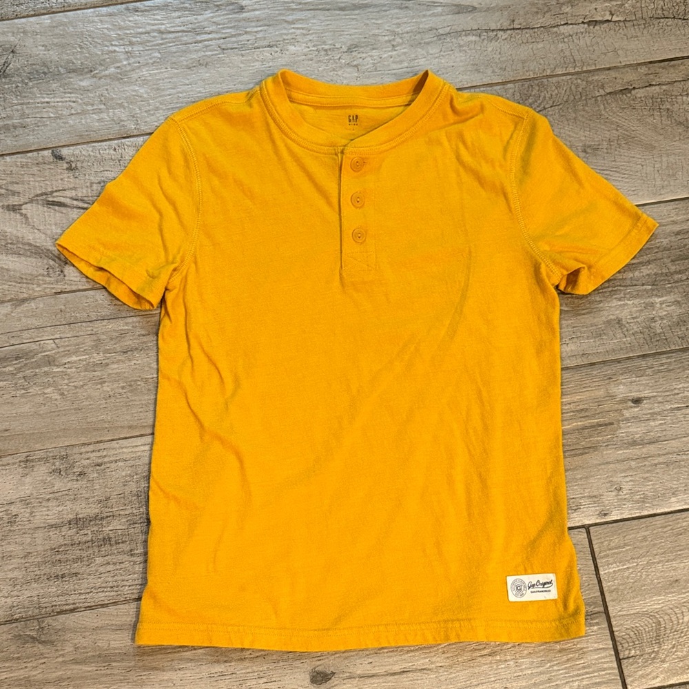 EUC GAP Kids Henley Shirt, sz L